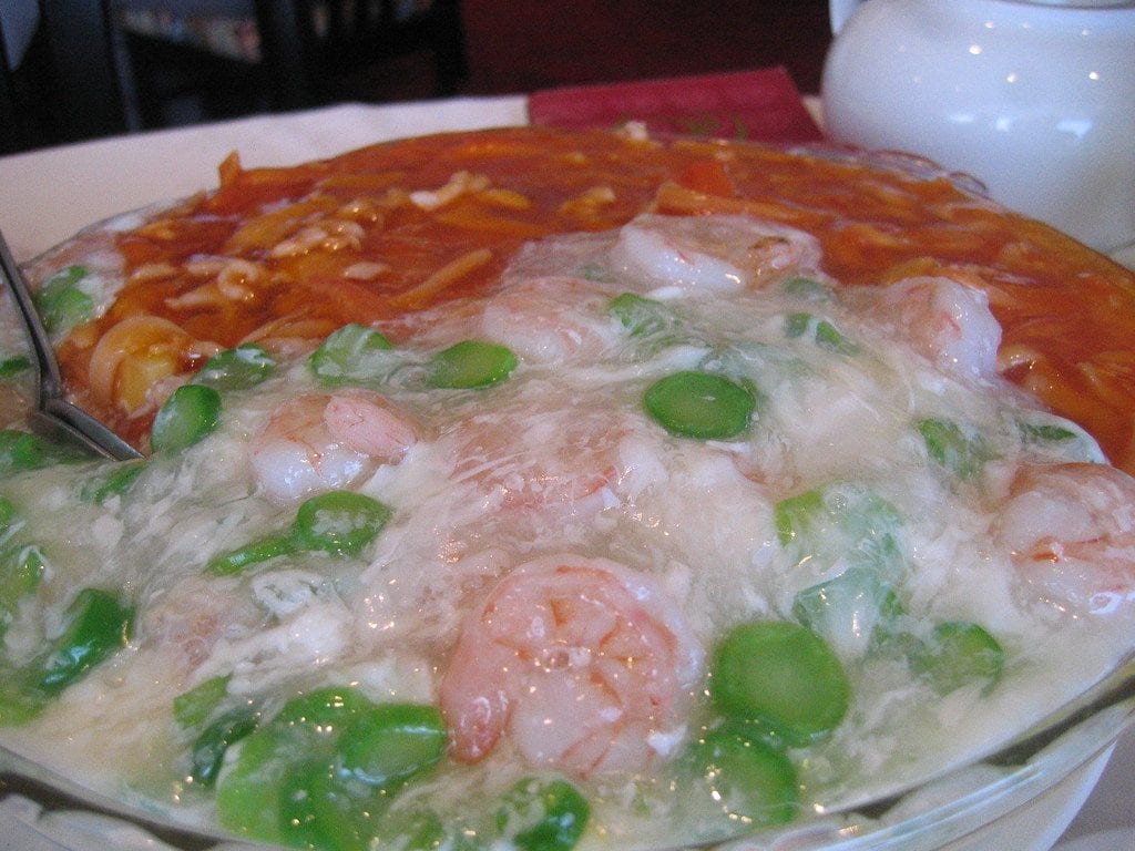 Traditional HK tea restaurant setting
