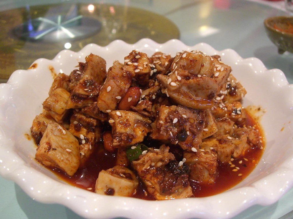 Enoki mushroom pork rolls